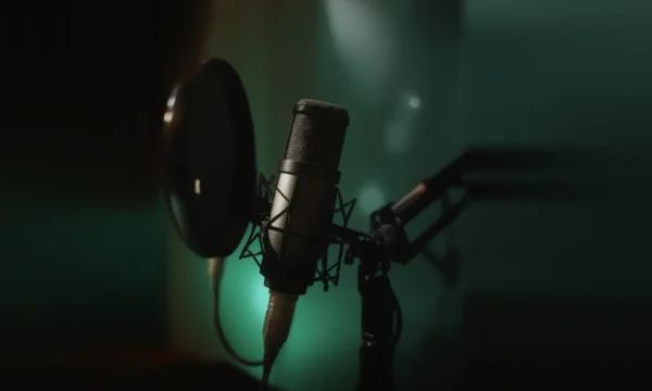 Studio Microphone Close-Up